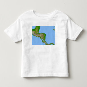 Topographic view of Central America Toddler T-shirt