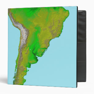 Topographic view of South America Binder