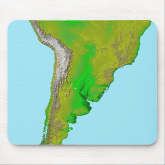 Topographic view of South America Mouse Pad