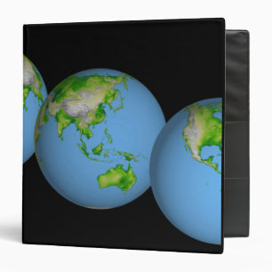 Topographic views of the world binder