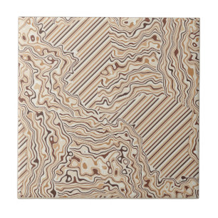 Topographic Warm Neutrals Ceramic Tile
