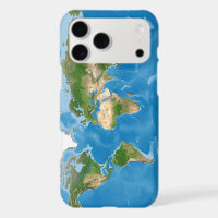 Topographic World Map Earth Illustration