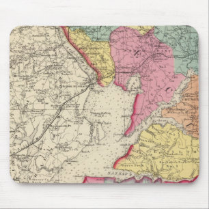 Topographical atlas of Maryland counties 2 Mouse Pad