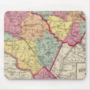 Topographical atlas of Maryland counties 2 Mouse Pad