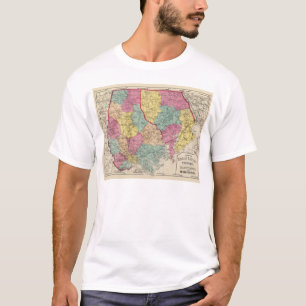 Topographical atlas of Maryland counties 3 T-Shirt
