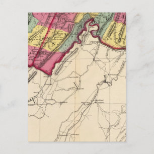 Topographical atlas of Maryland counties Postcard
