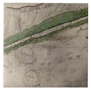 Topographical chart of the battlefield of the Litt Tile