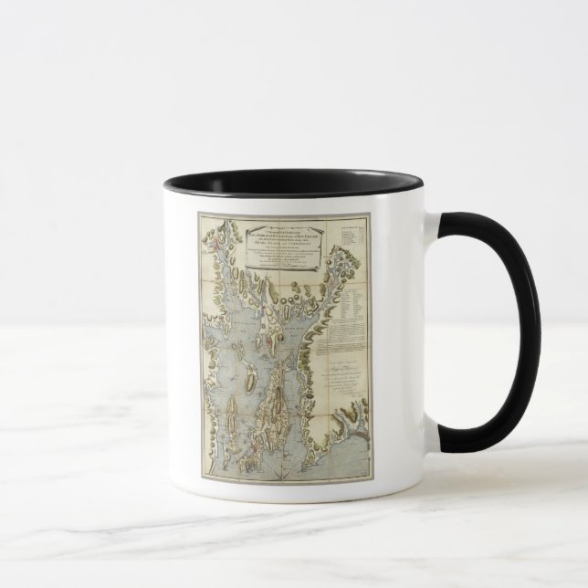 Topographical Chart of the Bay of Narraganset Mug (Right)