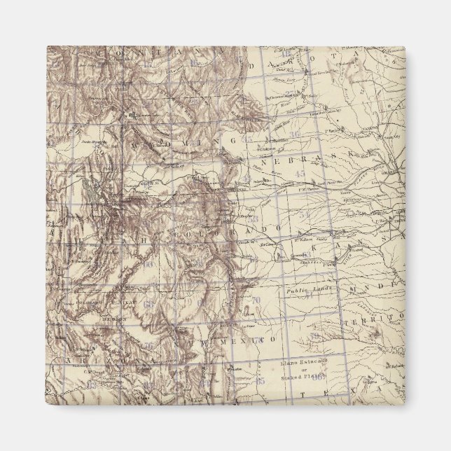Topographical Map of Mississippi River Magnet (Front)