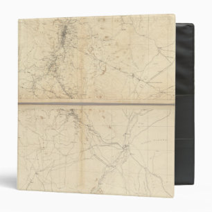 Topographical Map of Washoe Mining Region Binder