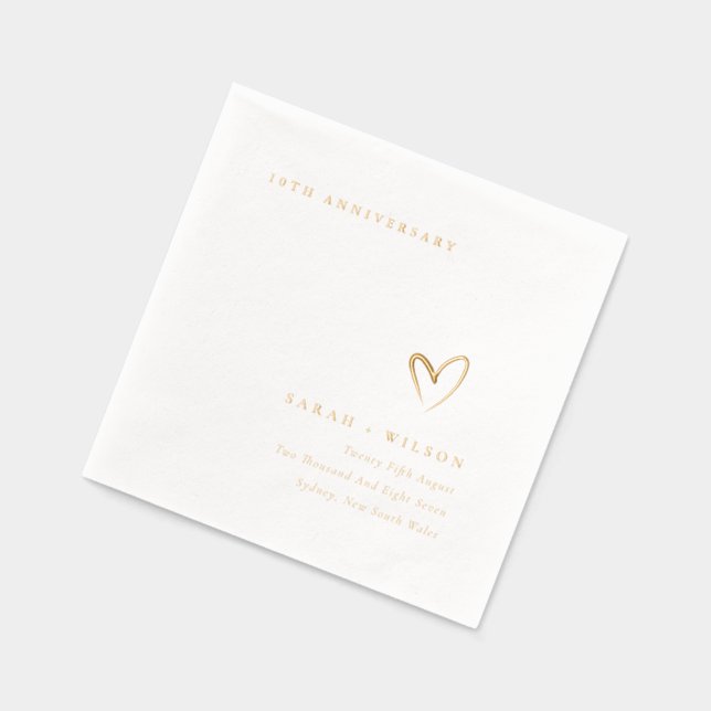 Topographie minimale Cœur Anniversaire de mariage (Gauche)