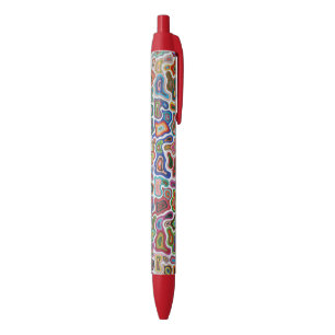 Topography Custom Black Trim Pen, Black Ink Pen