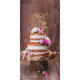 Topper de gâteau Mariage en bois rustique personna