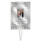 Élégant 60e anniversaire de Mariage photo Cake Top