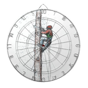 Topping out Arborist Tree Surgeon christmas Dartboard