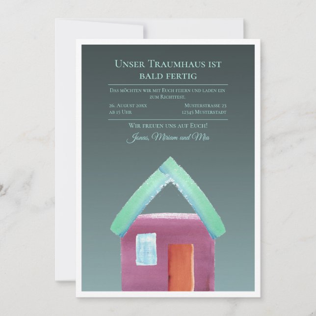 Topping Out Ceremony Invitation Builder 2024 Invit (Front)
