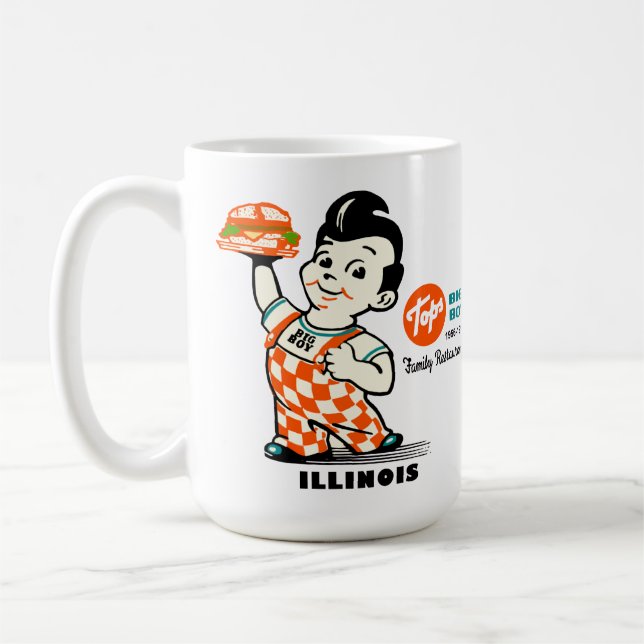 Tops Big Boy Restaurants of Illinois Coffee Mug (Left)