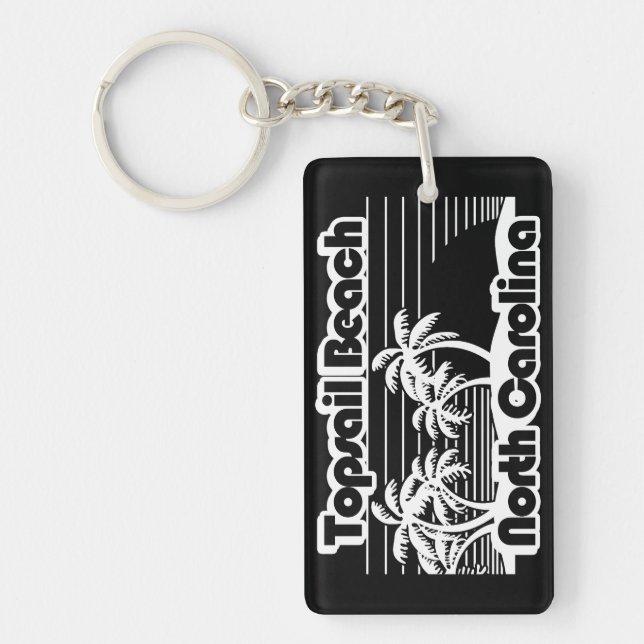 Topsail Beach North Carolina  Keychain (Front)
