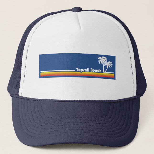 Topsail Beach North Carolina Trucker Hat (Front)