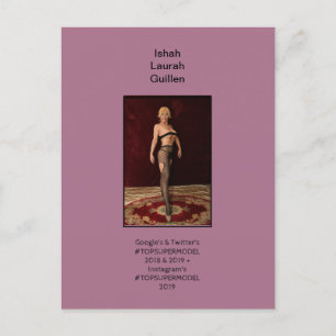 #TOPSUPERMODEL Ishah Laurah Invitation Postcard