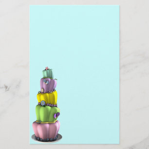 Topsy Turvy Cake stationery