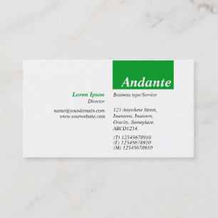 TopTag v3 - Grass Green Business Card
