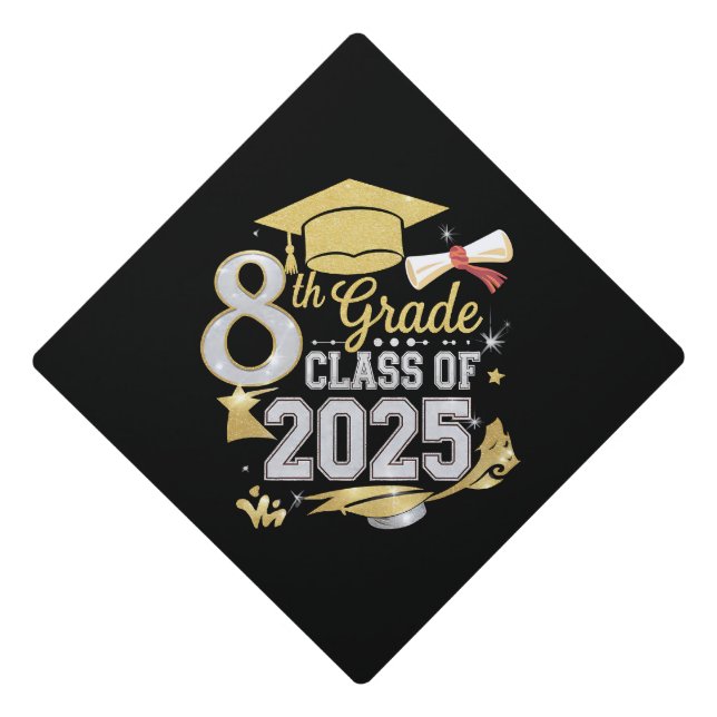 Toque De Diplômé 8e Classe De 2025 Graduate Graduation (Devant)