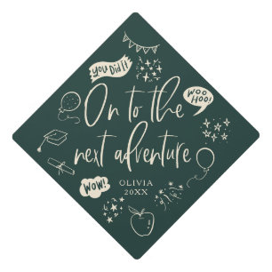 Toque De Diplômé À La Prochaine Aventure Quirky Green