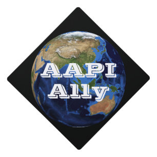 Toque De Diplômé AAPI Ally Graduation Cap Topper