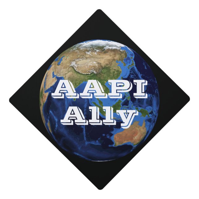 Toque De Diplômé AAPI Ally Graduation Cap Topper (Devant)