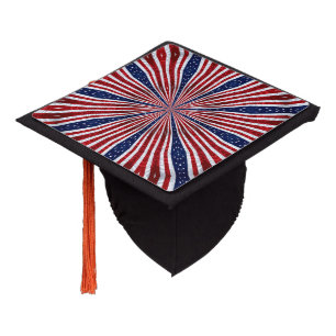 Toque De Diplômé Abrégé sur 2 kaléidoscope de drapeau américain