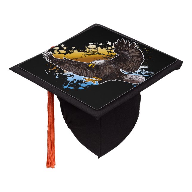 Toque De Diplômé Aigle de Bald  (Incliné)