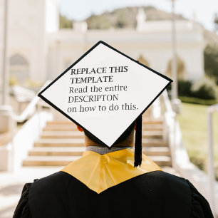 Toque De Diplômé Ajouter un nom, un devis, une image, un travail ar