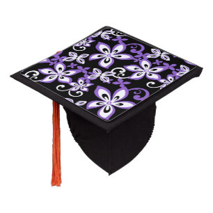 TOQUE DE DIPLÔMÉ ALOHA HAWAII (NOIR/POURPULAIRE)