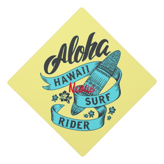 Toque De Diplômé Aloha Hawaii Surf Rider Thunder_Cove (Devant)