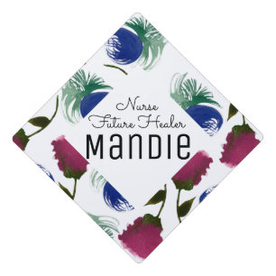 Toque De Diplômé Aquarelle Florals Infirmier soignant