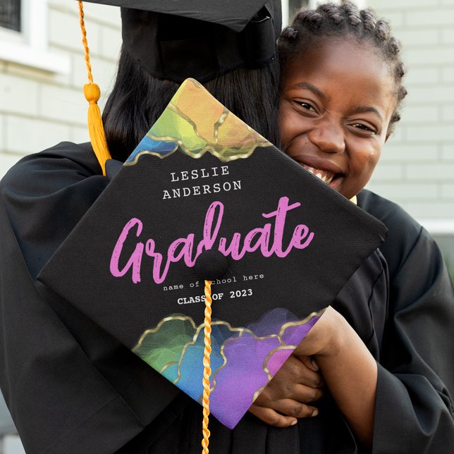 Toque De Diplômé Arc en arc et diplômé en or (Créateur téléchargé)