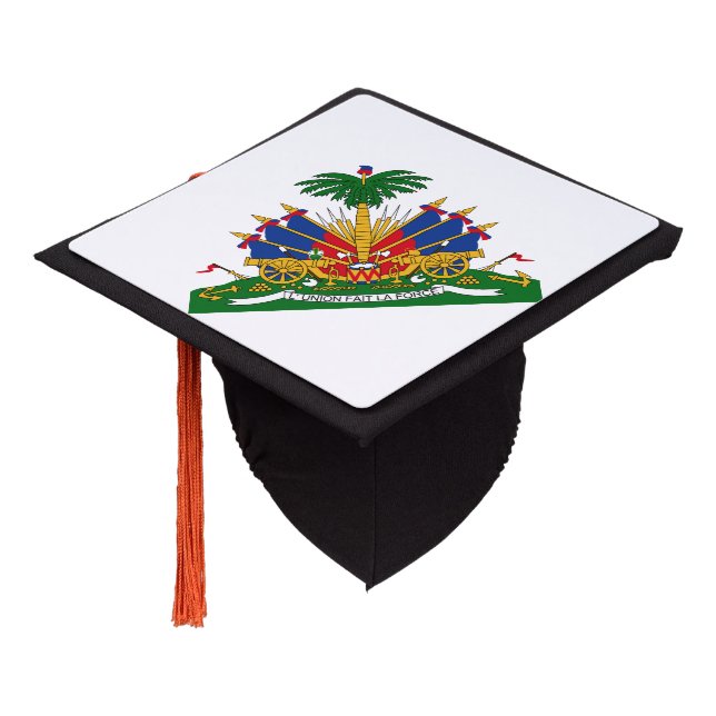 Toque De Diplômé Armoiries d'Haïti (Incliné)