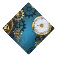 Arrière - plan turquoise à vapeur avec Gears