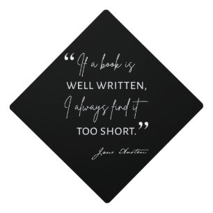 Toque De Diplômé Avid Reader II - Citation Jane Austen