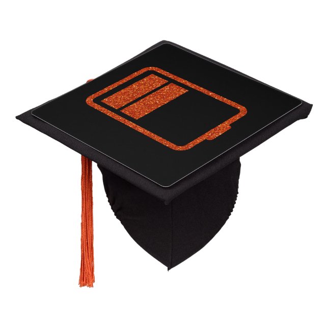 Toque De Diplômé Basse Parties scintillant amusante de la batterie  (Incliné)