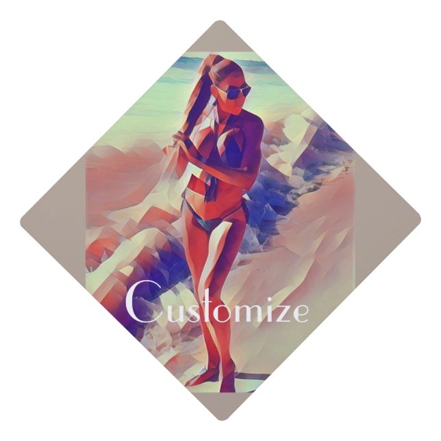 Toque De Diplômé Beach Girl Thunder_Cove (Devant)