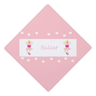Toque De Diplômé Beaux ballerines de danse rose et blanc