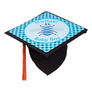 Toque De Diplômé Bébé abeille garçon bleu mignon personnalisé