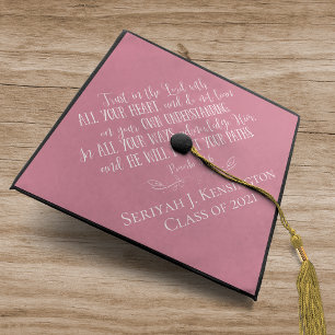 Toque De Diplômé Bible chrétienne Verse Diplôme Typographie