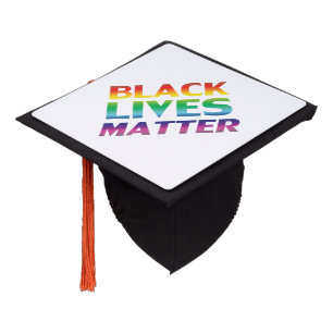 Toque De Diplômé Black Lives Matt arc-en-ciel lgbtq orgueil typogra