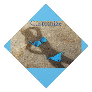 Toque De Diplômé Blue Bikini Beach Sand Thunder_Cove