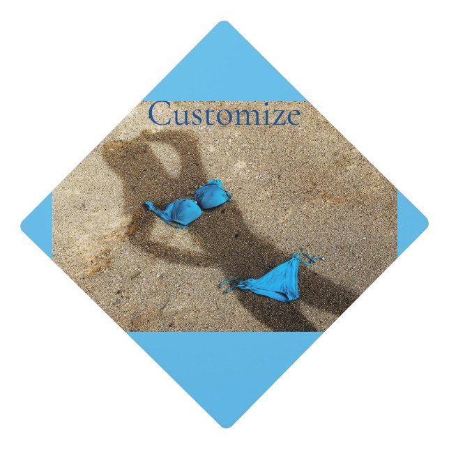 Toque De Diplômé Blue Bikini Beach Sand Thunder_Cove (Devant)