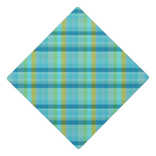 Toque De Diplômé Blue Plaid par Shirley Taylor