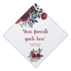 Boho Chic bordeaux et floral marine personnalisée